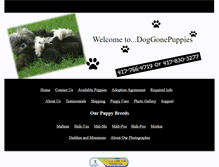 Tablet Screenshot of doggonepuppies.com